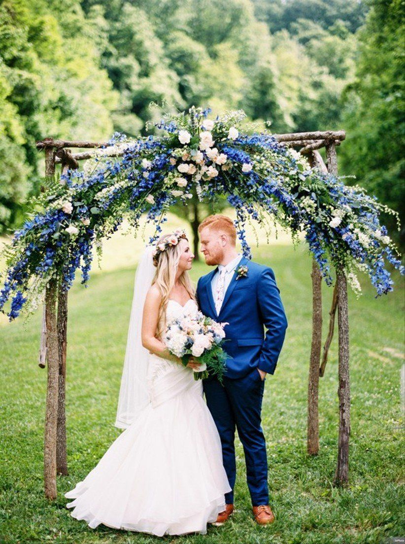 29 Blue Wedding Ideas Inspired by Pantone's Color of the Year -   15 wedding Blue arch ideas