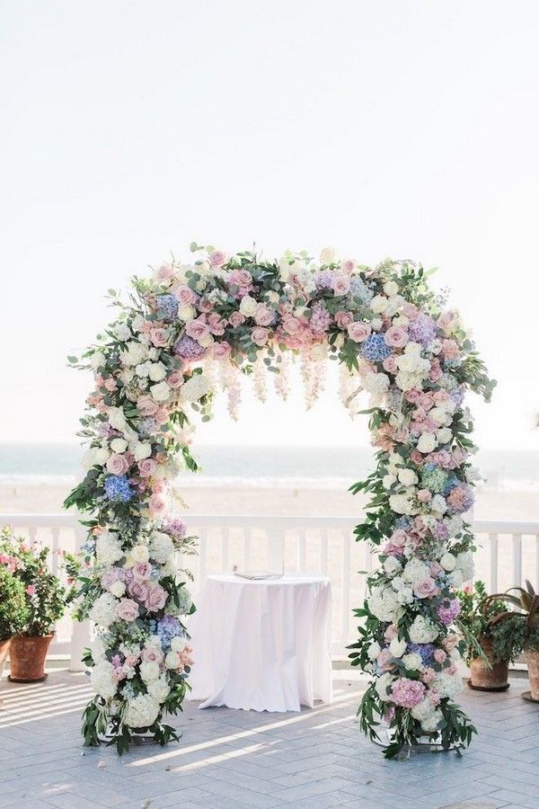20 Light Blue and Blush Pink Wedding Colors for Spring Summer 2020 -   15 wedding Blue arch ideas