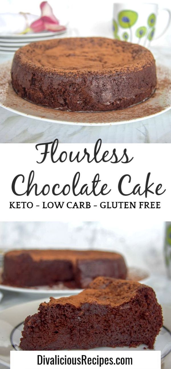 Flourless Chocolate Cake - Divalicious Recipes -   16 cake Simple healthy ideas