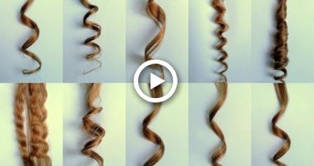 9 TYPES OF FLAT IRON CURLS / HOW TO TUTORIAL -   16 curly hair Tutorial ideas