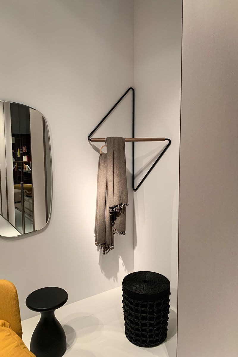 This Clothing Rack Was Designed To Fit Into Corners -   16 fitness Interior space saving ideas