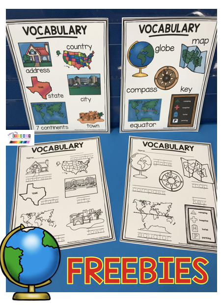 All About MAPS - Planet Earth for Kindergarten and First Grade Activities -   16 plants Kindergarten earth day ideas