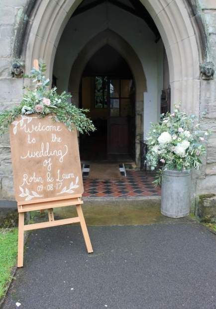 40+ ideas wedding flowers church entrance floral design -   16 wedding Church flowers ideas