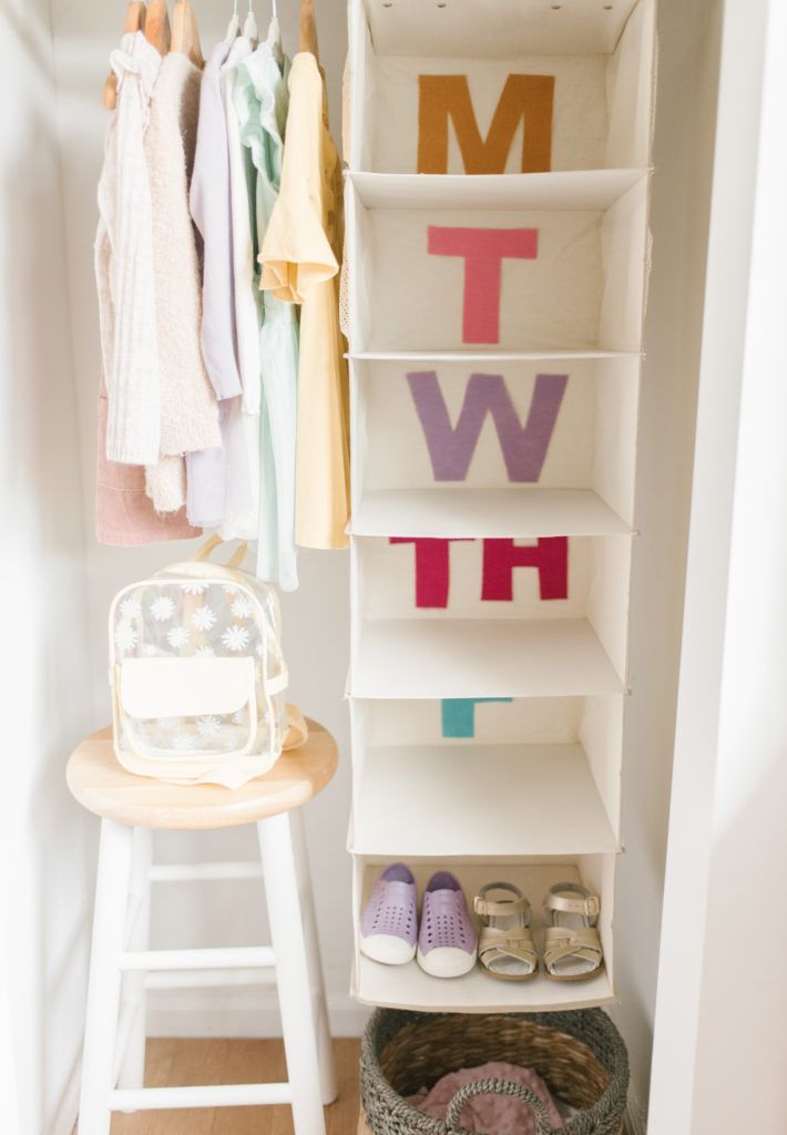 DIY Days Of The Week Clothes Organizer - The Mama Notes -   17 DIY Clothes Organizer cleaning ideas