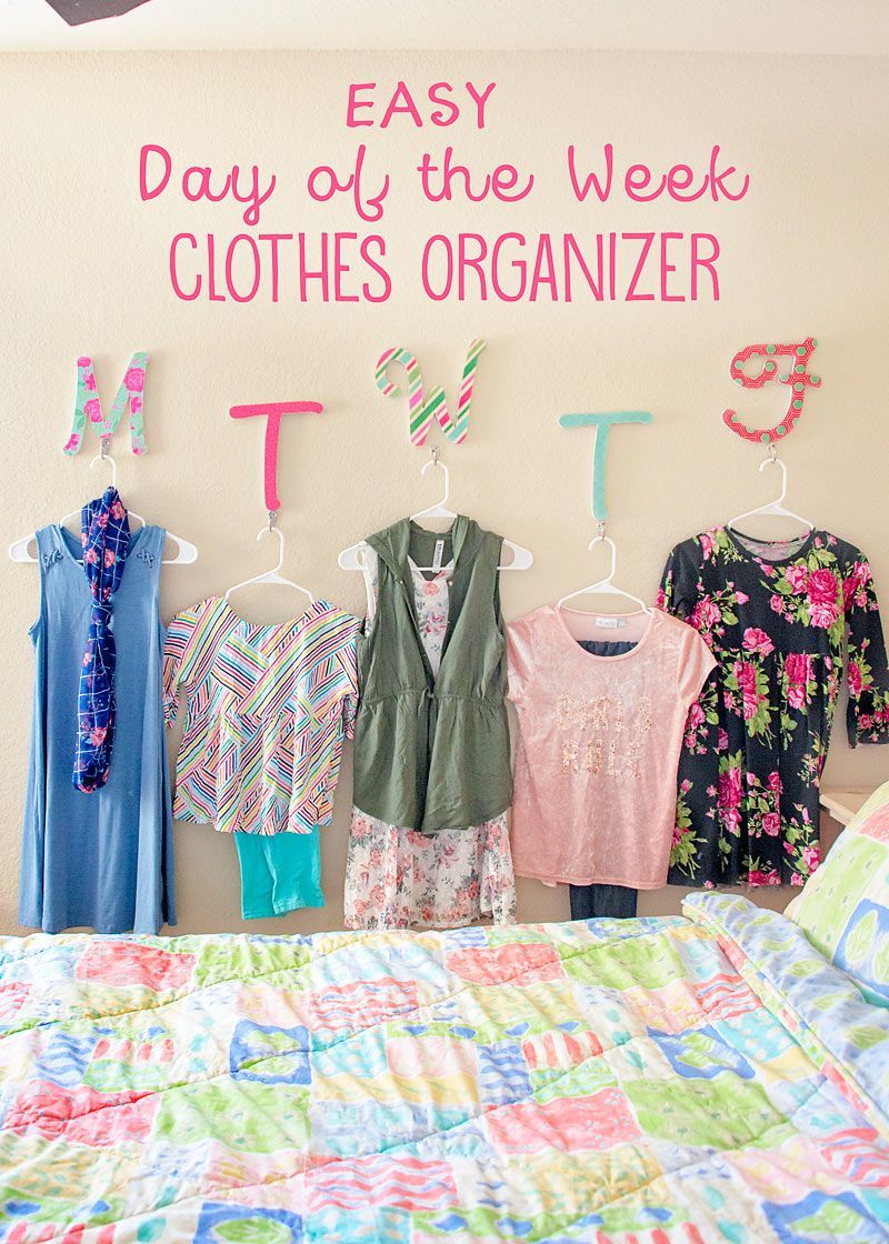 DIY Daily Clothes Wall Organizer -   17 DIY Clothes Organizer cleaning ideas