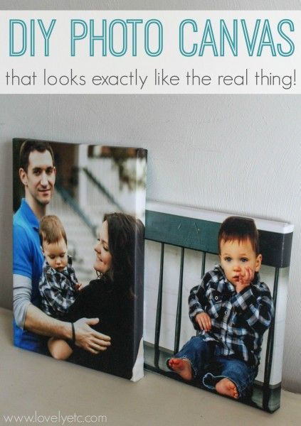 DIY Photo Canvas That Looks Exactly Like The Real Thing - Lovely Etc. -   17 diy projects For Mom canvases ideas