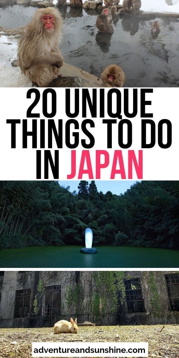 Unique things to do in Japan -   17 travel destinations Asia life ideas