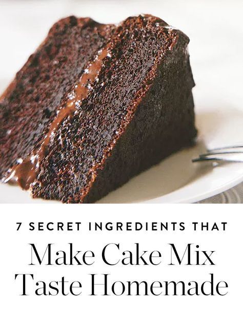 7 Secret Ingredients That Make Cake Mix Taste Homemade -   18 cake Mix hacks ideas