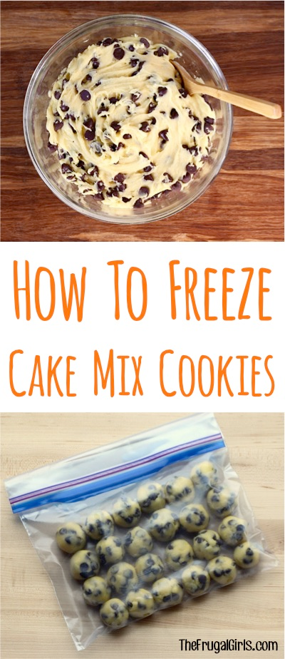 How to Freeze Cake Mix Cookies! {Easy Baking Hack} - The Frugal Girls -   18 cake Mix hacks ideas