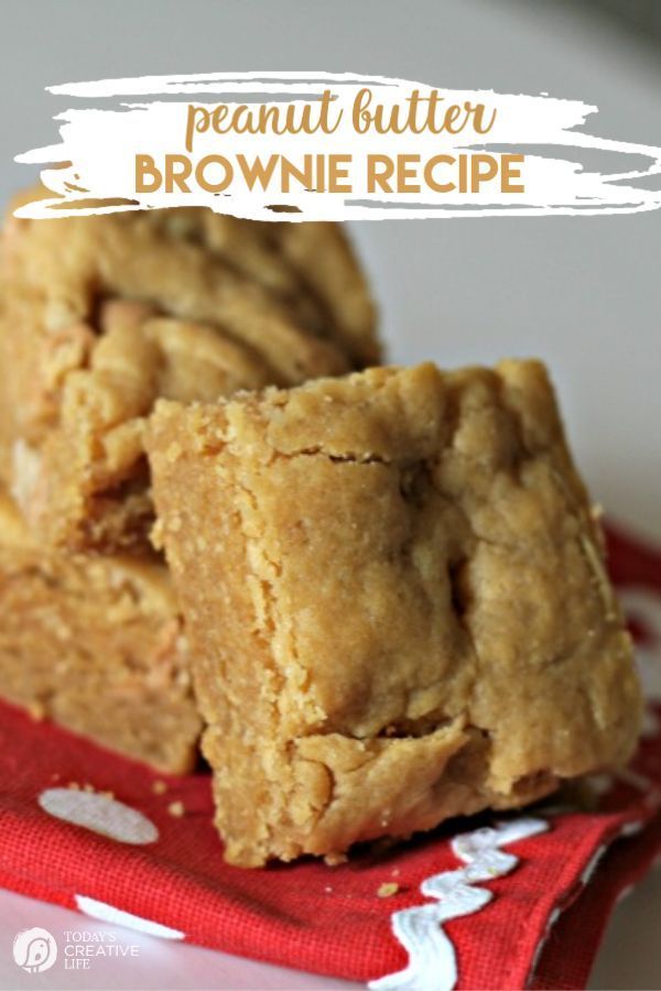 Peanut Butter Brownie Recipe (Cake Mix Brownies) -   18 cake Mix hacks ideas