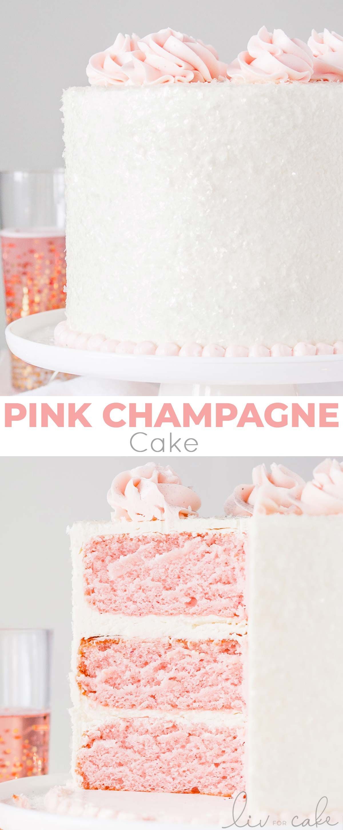 Pink Champagne Cake -   18 cake Pink yum yum ideas