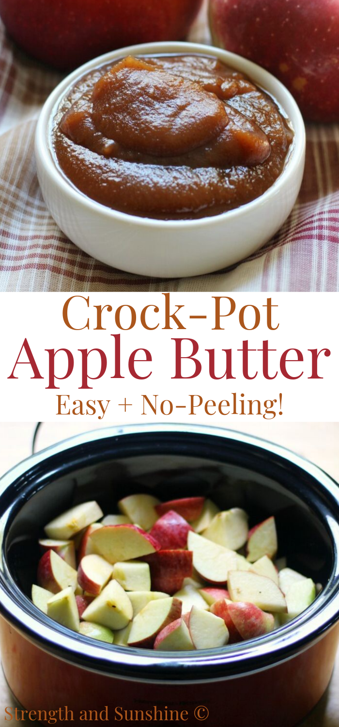 Slow Cooker Apple Butter (No Peeling Required!) -   18 desserts Crockpot recipes ideas