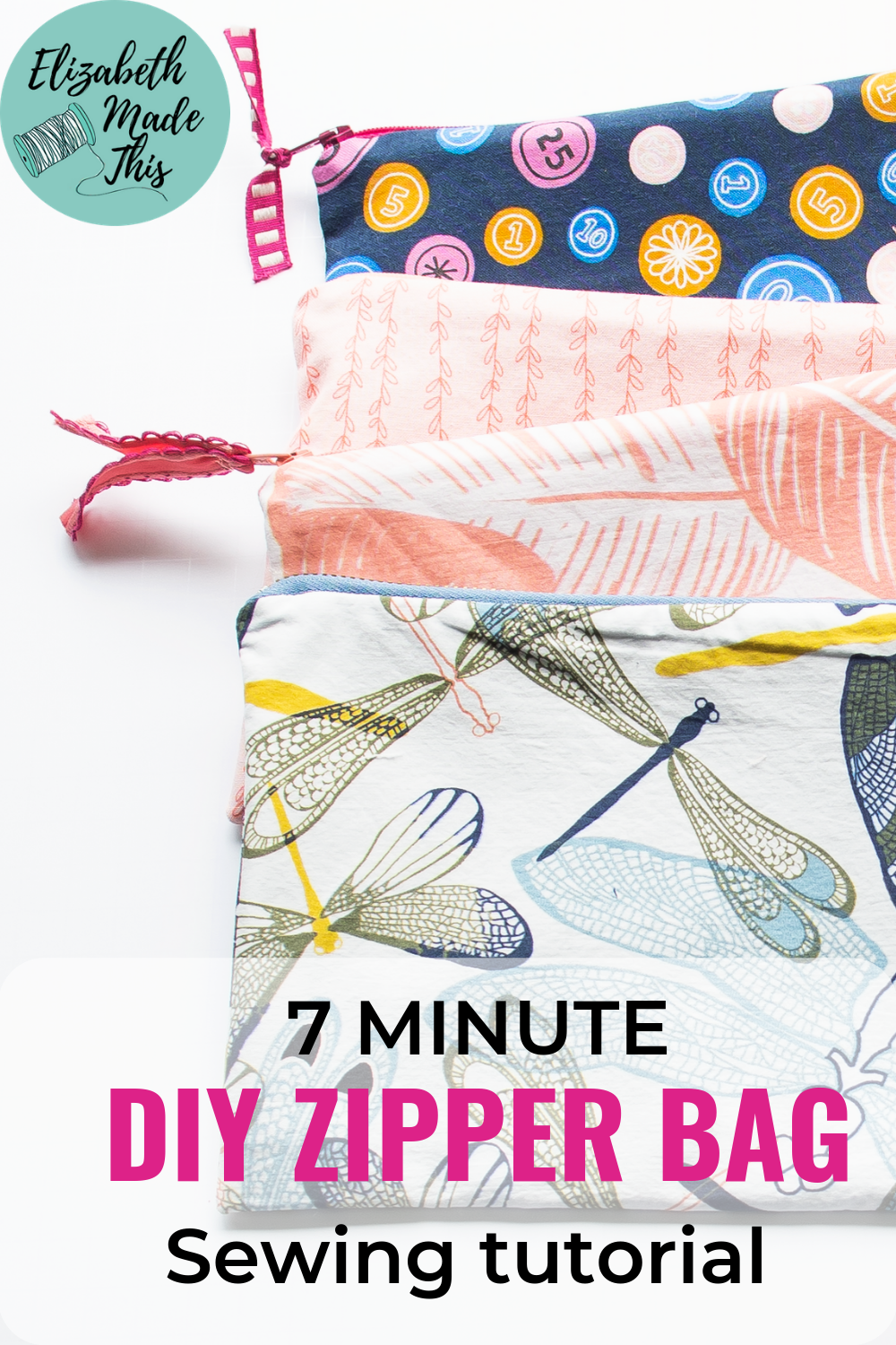 How to sew a zipper bag with a lining tutorial -   18 diy projects Sewing awesome ideas