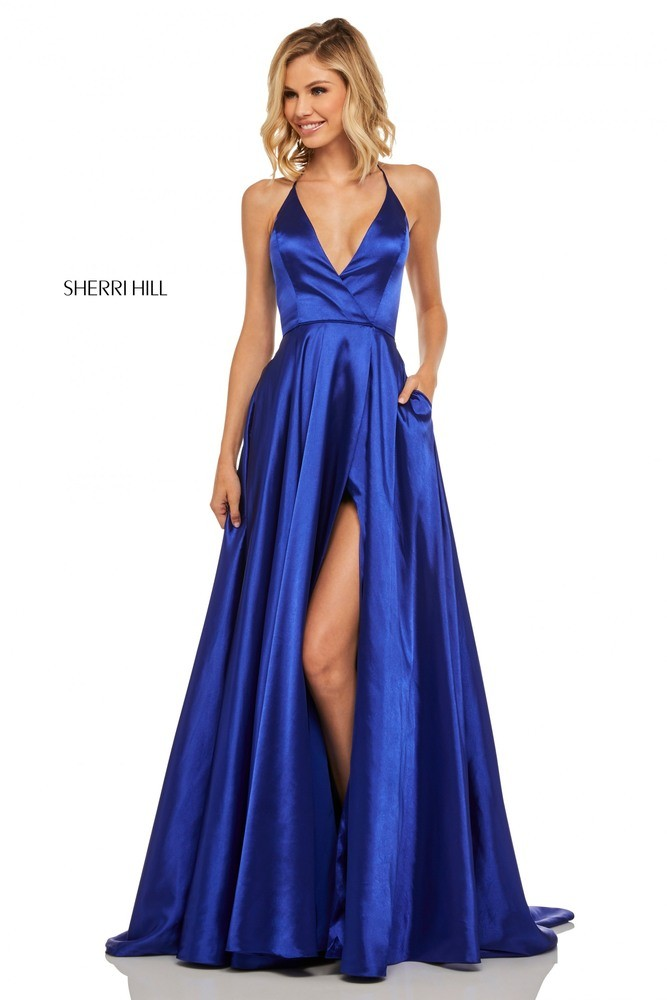 Sherri Hill 52921 Halter Strap with Pockets Prom Dress -   19 dress Hoco sherri hill ideas
