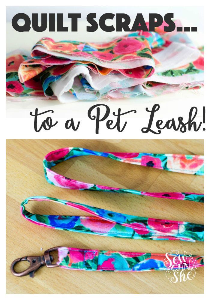 A new Leash for Doggie (or Kitty) from your Quilt Scraps! — SewCanShe | Free Sewing Patterns and Tutorials -   19 fabric crafts posts ideas