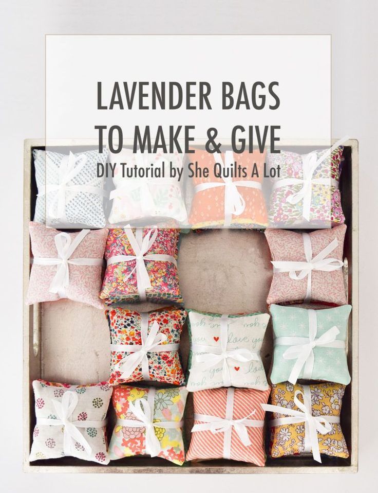 Tutorial: Fabric scrap lavender sachets -   19 fabric crafts posts ideas