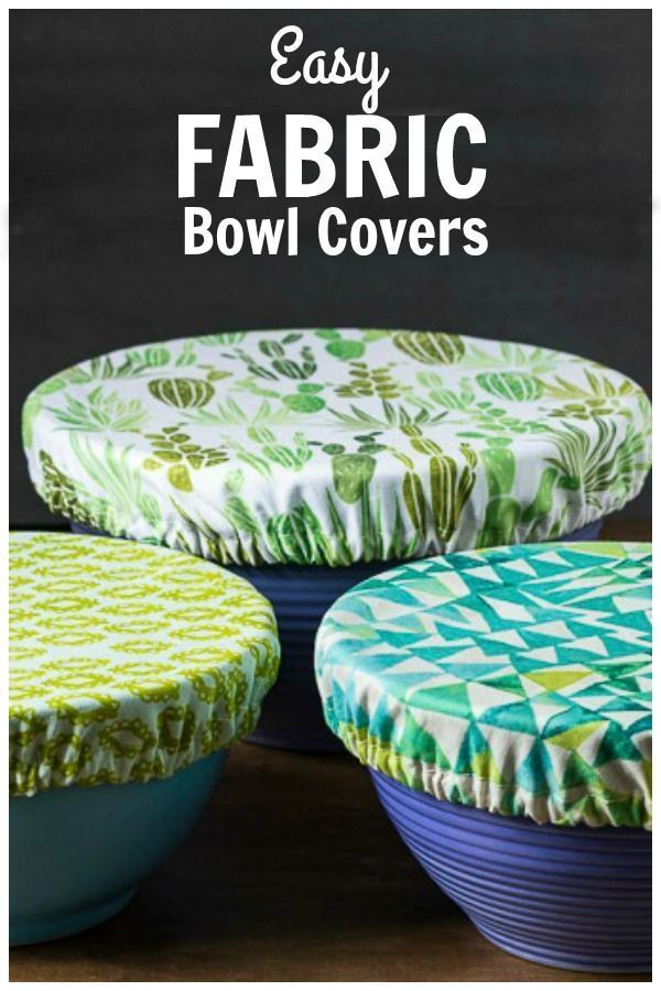 Fabric Bowl Covers Tutorial - Easy Beginner Sewing Project -   19 fabric crafts posts ideas