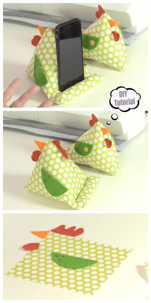 DIY Chicken IPAD Stand Free Sewing Pattern + Video #sewingcrafts -   19 fabric crafts posts ideas