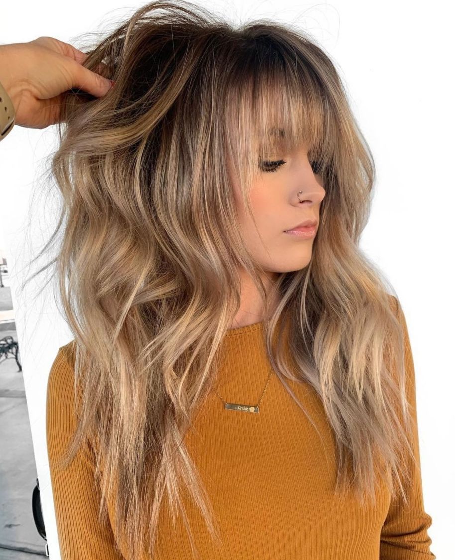 60 Lovely Long Shag Haircuts for Effortless Stylish Looks -   19 shag hairstyles Long ideas