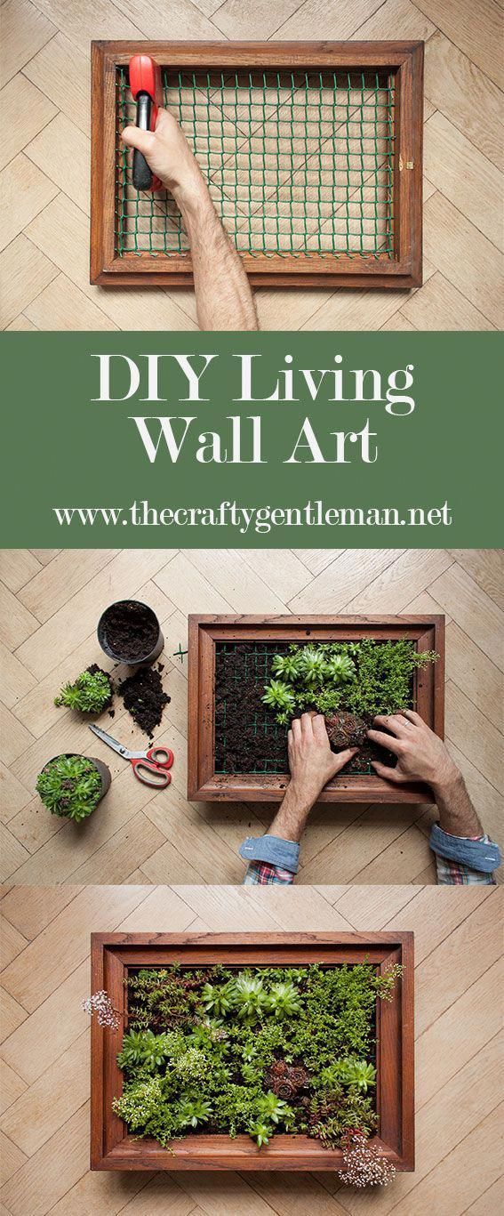 How to make a vertical garden | The Crafty Gentleman -   22 garden design Wall art ideas