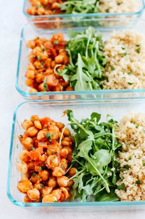 Spicy Chickpea Quinoa Bowls (Meal Prep) - Eat Yourself Skinny -   7 fitness Instagram meal prep ideas