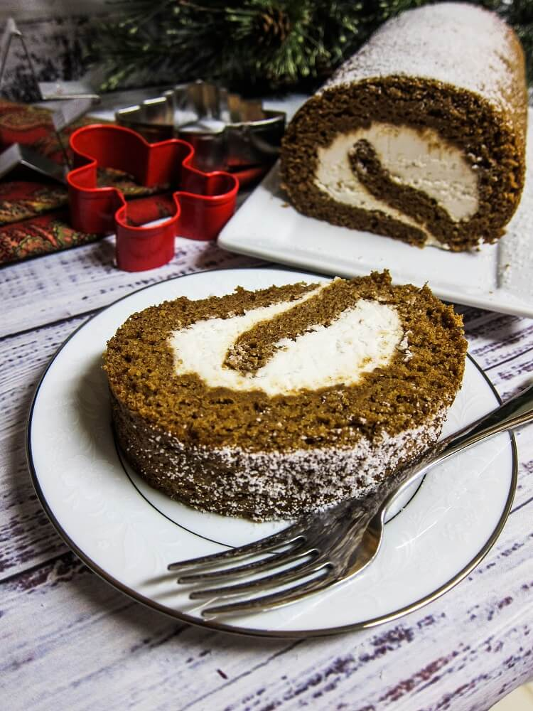 Vegan Gingerbread Roll Cake -   9 cake Sal healthy ideas