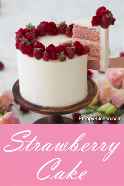 Bake a Strawberry Cake -   10 cake White background ideas