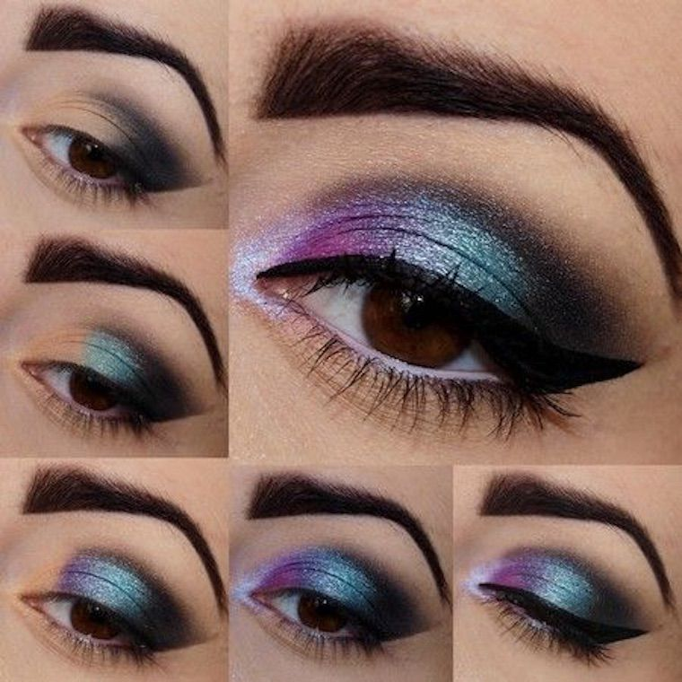 35+ Pictures Guide To Apply Eye Makeup Step By Step -   11 makeup Step By Step purple ideas