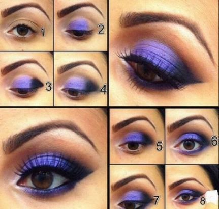 55+ trendy eye shadow tutorial step by step purple makeup ideas -   11 makeup Step By Step purple ideas