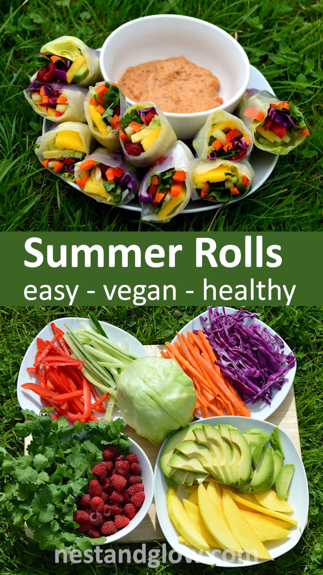 Summer Rolls with Spicy Nut Dip -   12 healthy recipes For College Students eating clean ideas
