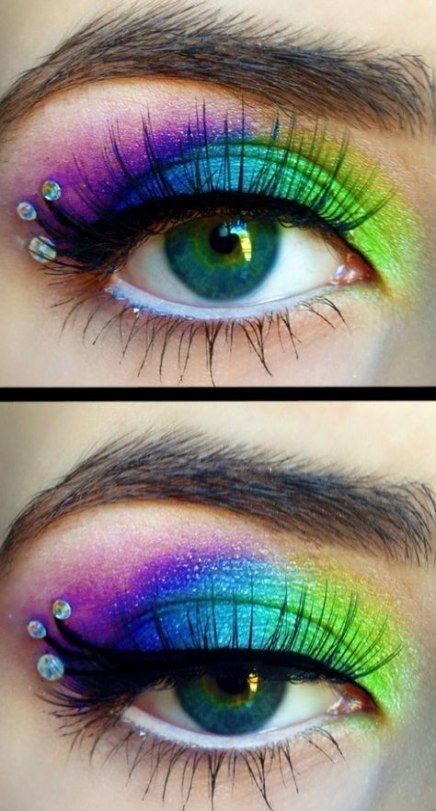 67 Ideas Party Makeup Green Eyes Hair Colors For 2019 -   12 makeup Party green ideas