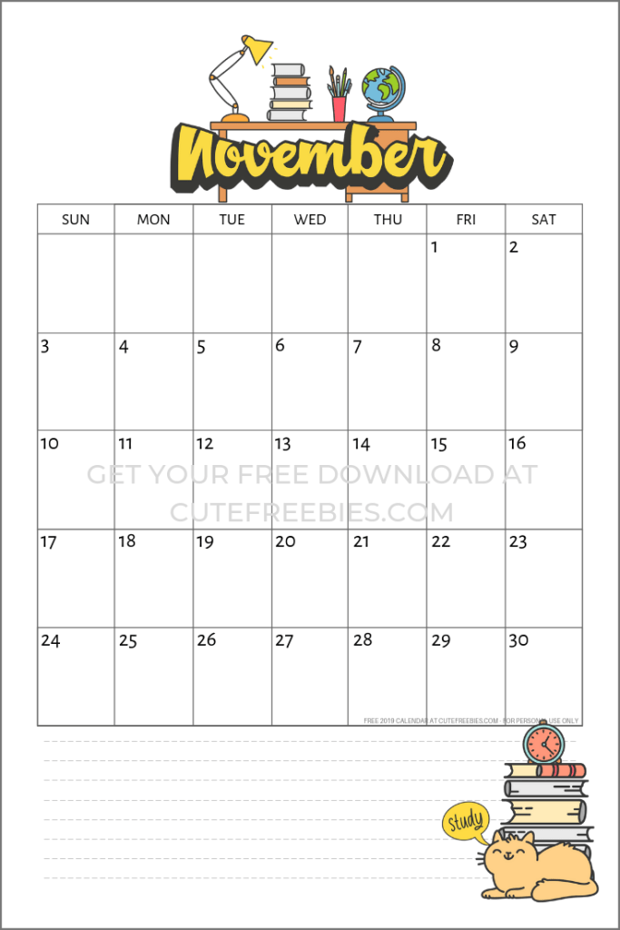 School Calendar Printable For 2020 - 2021 - Cute Freebies For You -   13 school subjects Cover ideas