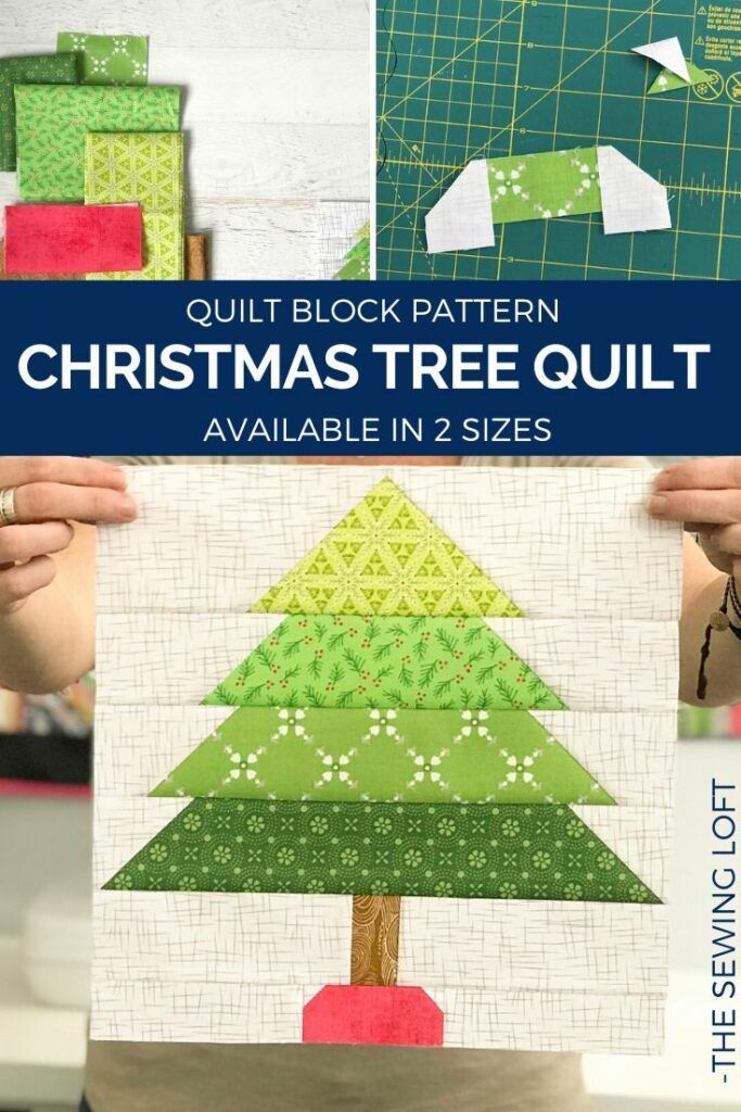 Christmas Tree Quilt | Blocks 2 Quilt - The Sewing Loft -   14 fabric crafts Christmas quilt blocks ideas
