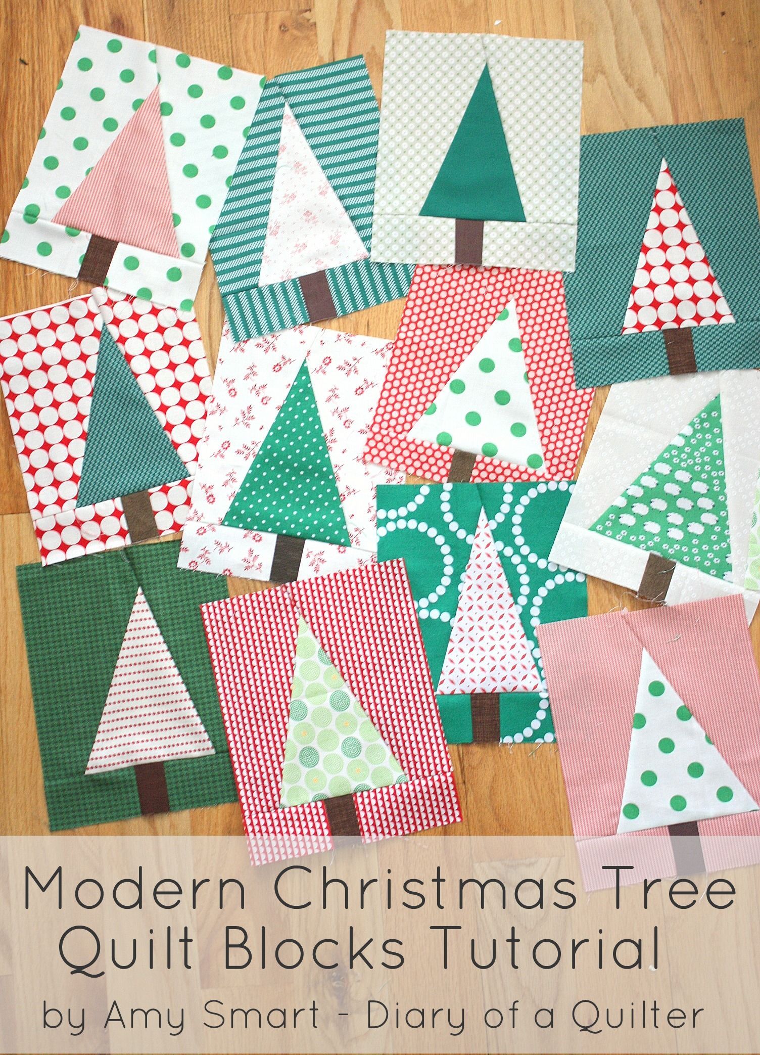 Christmas Tree Quilt Block Pattern Tutorial | Diary of a Quilter - a quilt blog -   14 fabric crafts Christmas quilt blocks ideas