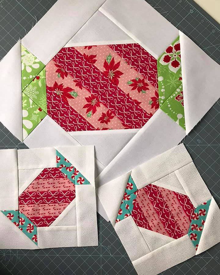 New Christmas Quilt Patterns: Christmas Candy Quilt Pattern - ellis & higgs -   14 fabric crafts Christmas quilt blocks ideas