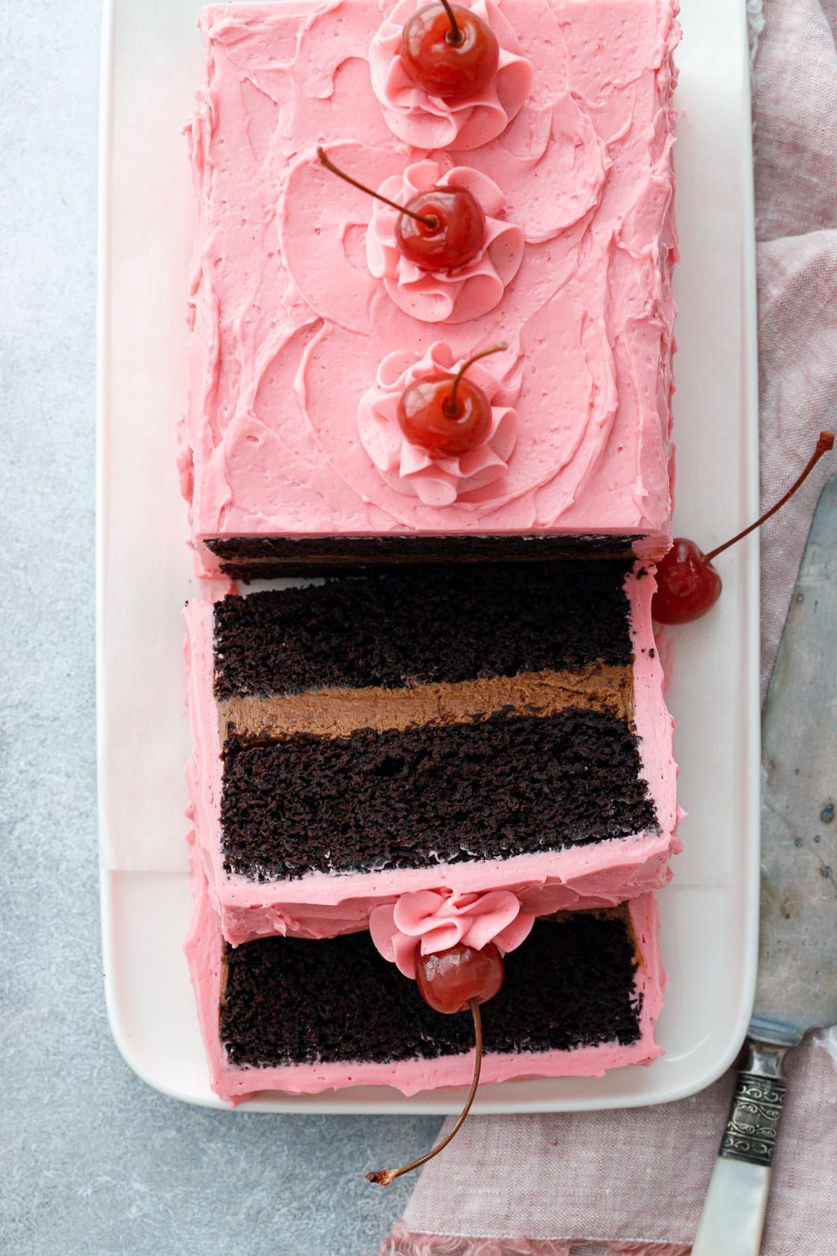 Chocolate Maraschino Layer Cake | Love and Olive Oil -   15 cake Chocolate square ideas