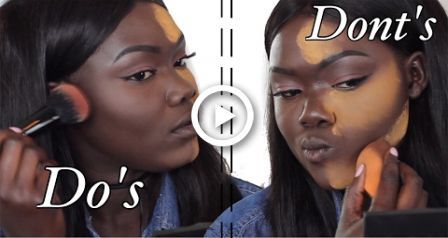 DOS and DONTS Highlight & Contour For Dark Skin WOC || Nyma Tang -   15 makeup Highlighter dark skin ideas