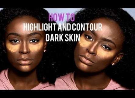 57 ideas makeup tutorial highlight and contour dark skin -   15 makeup Highlighter dark skin ideas