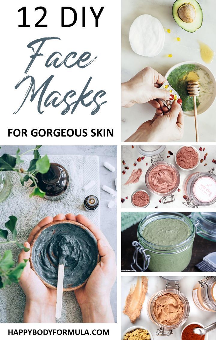 12 DIY Face Masks for Gorgeous Skin - Happy Body Formula -   15 skin care Face diy ideas