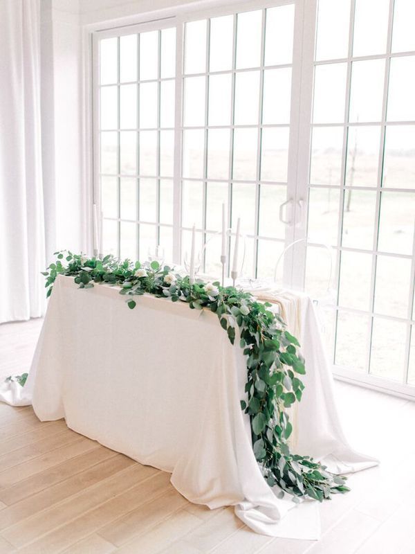 Eucalyptus Garlands Weddings Rustic Farmhouse Bridal Baby Shower Silver Dollar Willow Seeded for Sale in Bellflower, CA - OfferUp -   15 wedding Table garland ideas