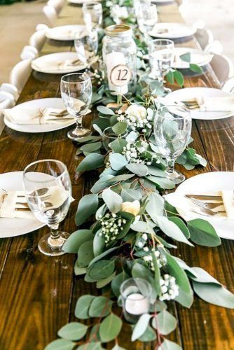 30 Greenery Wedding Decor Ideas: Budget Friendly Wedding Trend -   15 wedding Table garland ideas