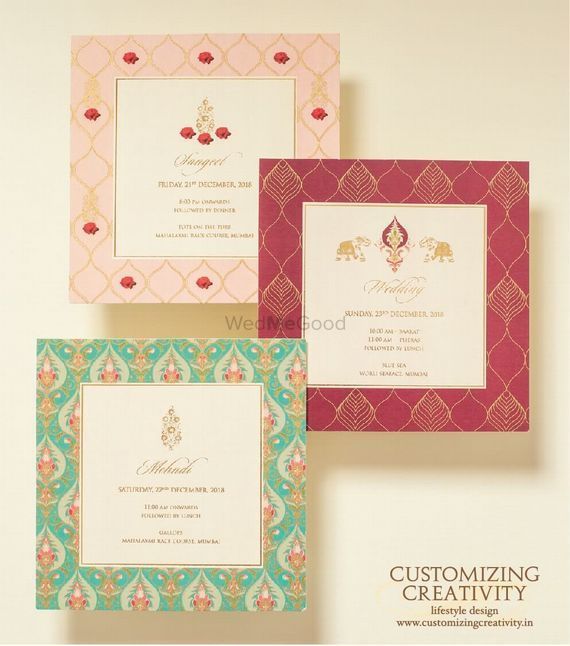 Portfolio of Customizing Creativity | Wedding Cards in Mumbai - Wedmegood -   16 creative wedding Card ideas