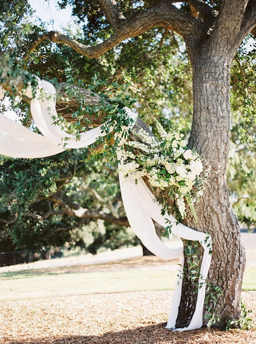 Chiffon Wedding Arbor Draping Fabric -   16 wedding Arch tree ideas