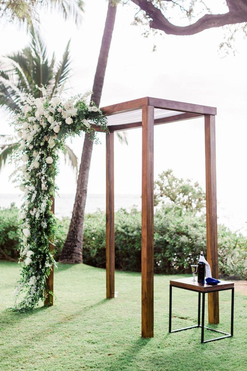 Dark Walnut Wedding Arch — Signature Boutique Event Rentals Maui, Hawaii -   16 wedding Arch tree ideas