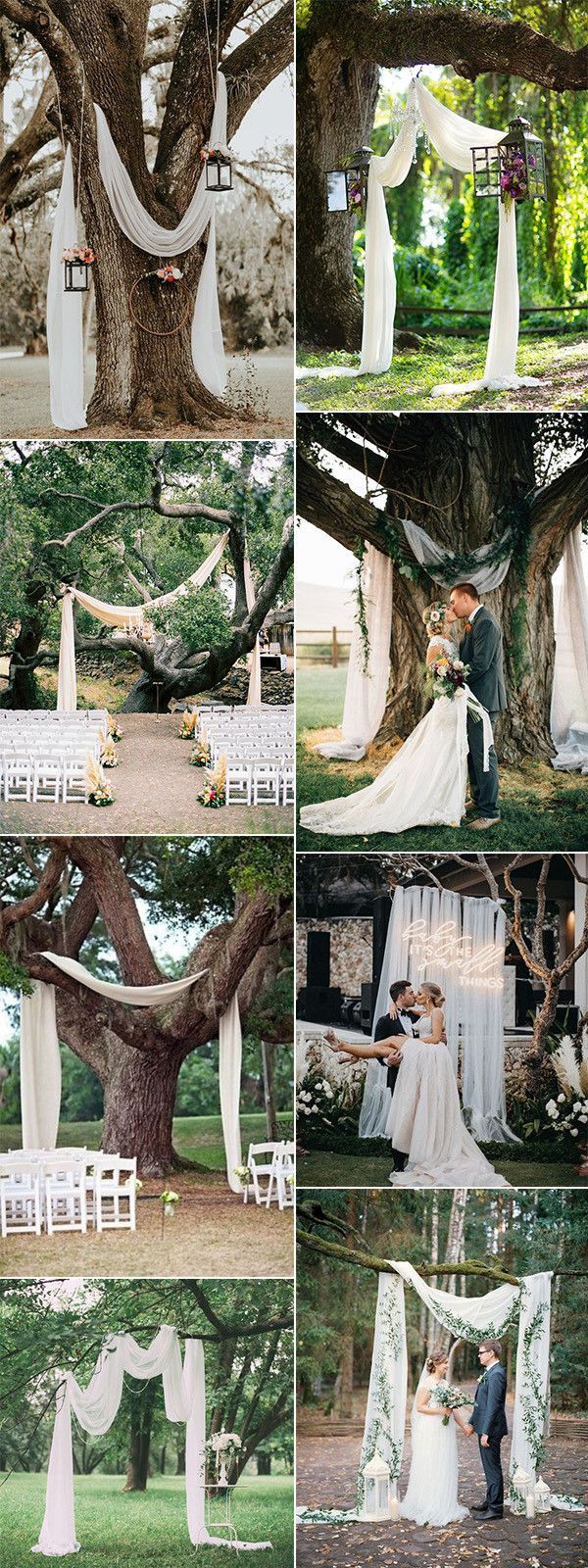 15 Budget Friendly Wedding Backdrops and Arches with Trees for Outdoor Weddings - Oh Best Day Ever -   16 wedding Arch tree ideas