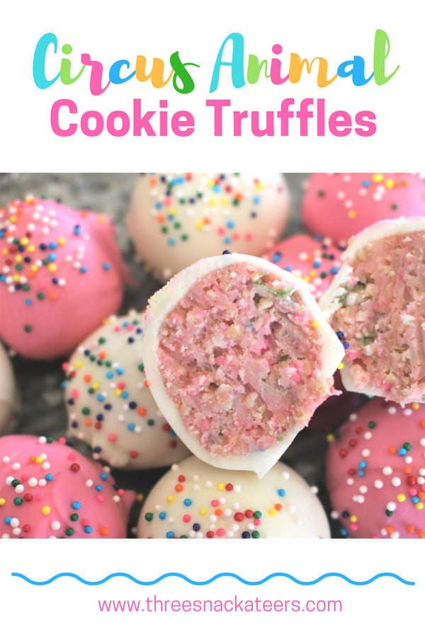 Circus Animal Cookie Truffles • The Three Snackateers -   17 desserts For Kids birthday ideas