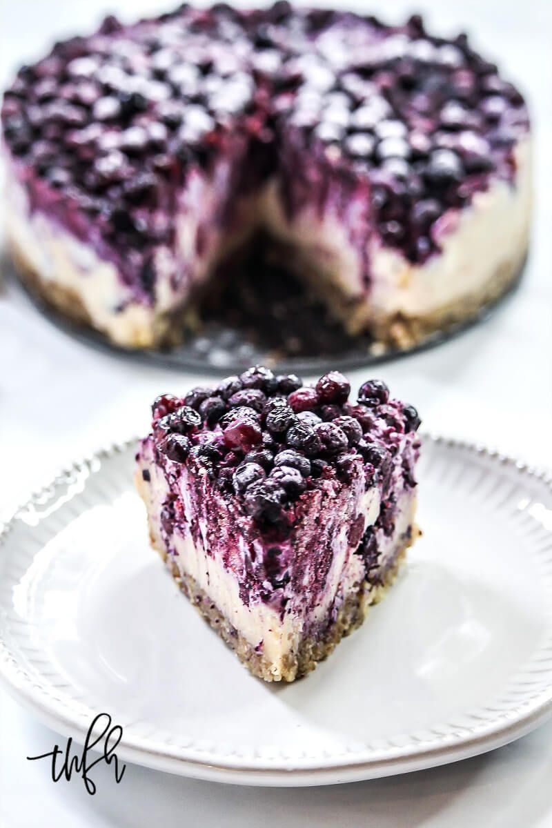 Gluten-Free Vegan No-Bake Wild Blueberry Cheesecake -   17 desserts Vegan food processor ideas
