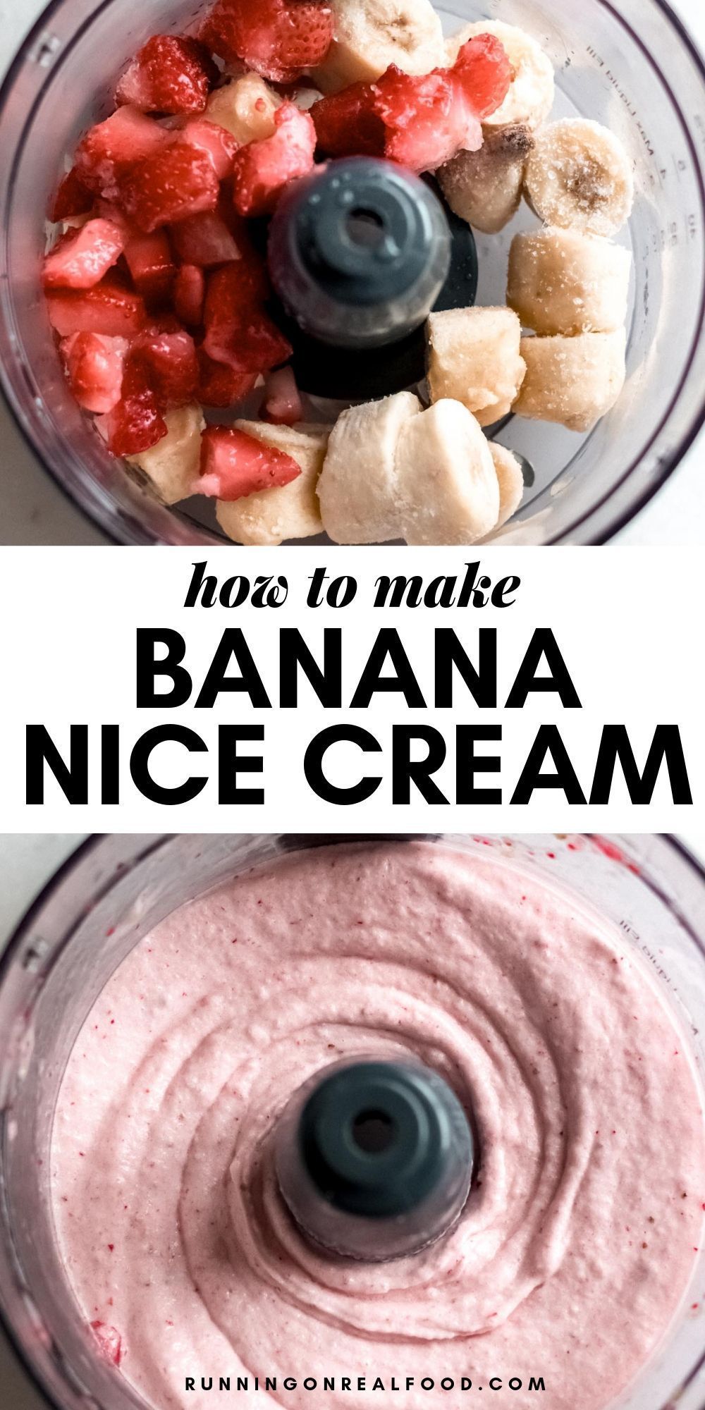 One-Ingredient Banana Ice Cream Recipe -   17 desserts Vegan food processor ideas