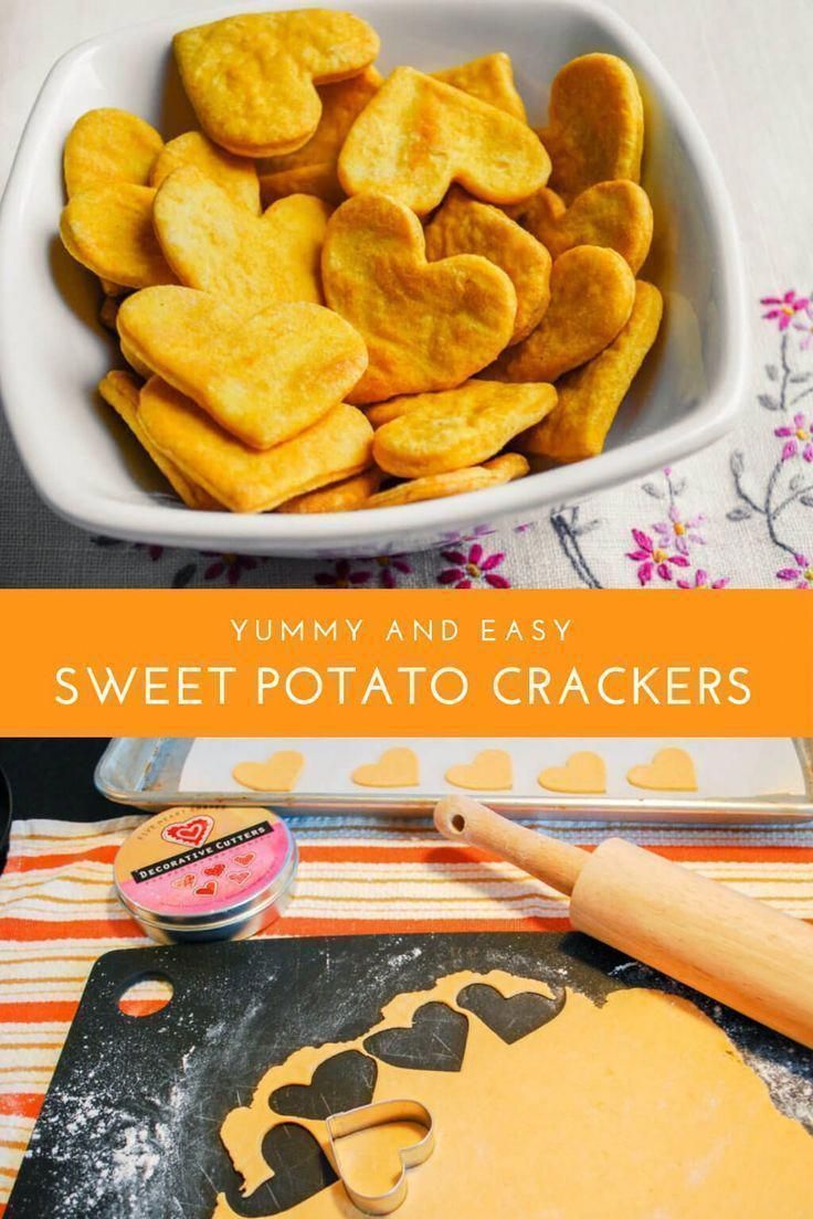 Sweet potato crackers recipe - easy, healthy recipe for kids - Merriment Design -   17 healthy recipes Sweet easy snacks ideas