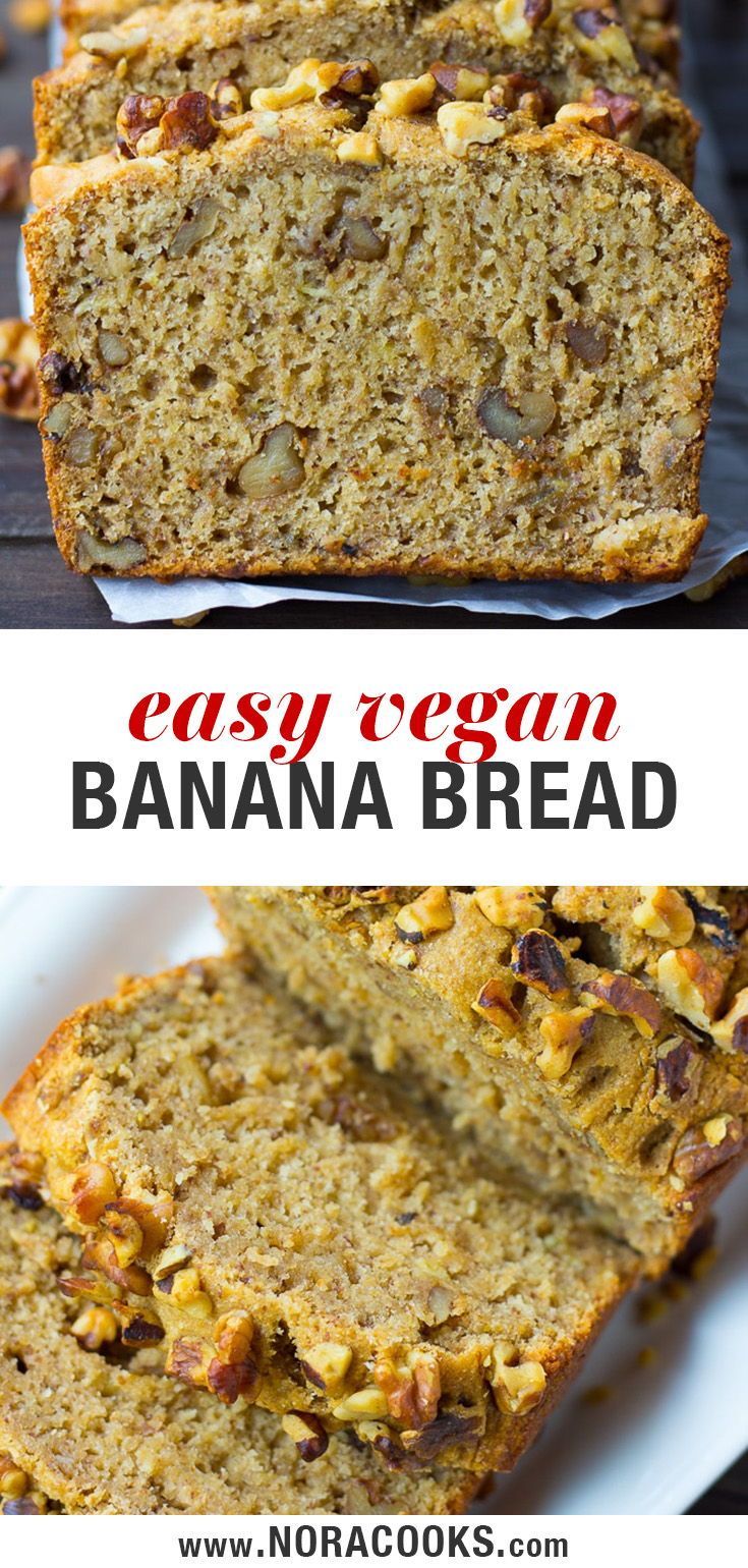 Easy Vegan Banana Bread -   17 healthy recipes Sweet easy snacks ideas